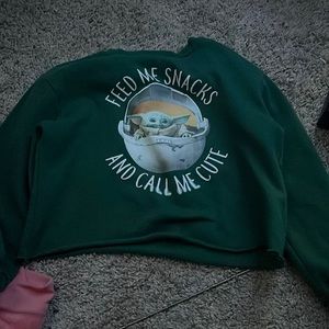 A shirt 7/8 crop top